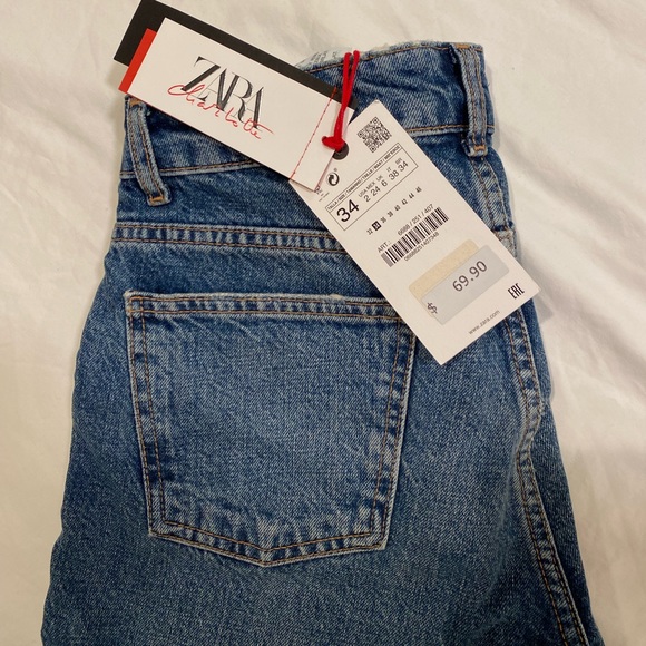 Zara Mid Rise Straight Leg Jean - Picture 6 of 6